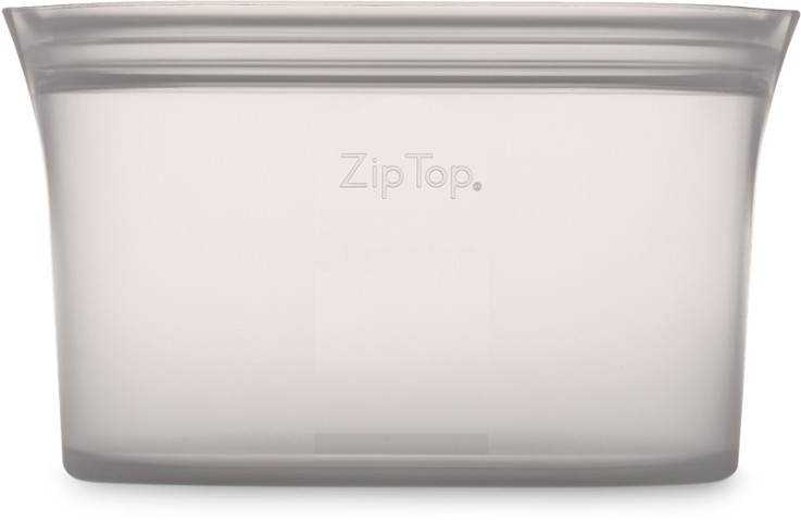 Zip Top Silikonowy lunchbox organizer Zip Top Medium Dish - grey Z-DSHM-02