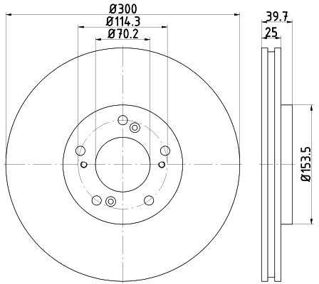 HELLA PAGID Tarcza hamulcowa PAGID 8DD355115-561