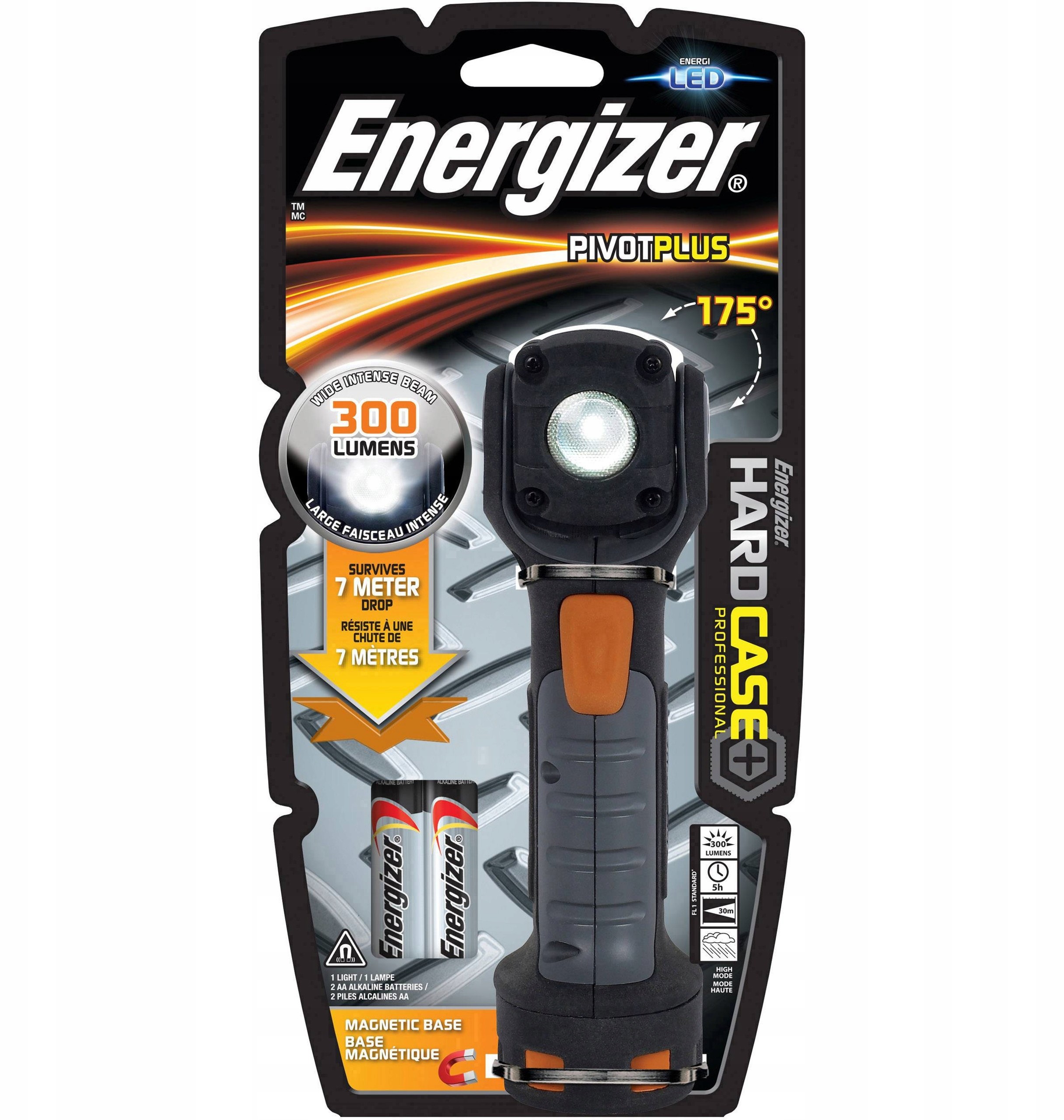 Energizer Latarka Hardcase Pivot Plus 300 Lumens