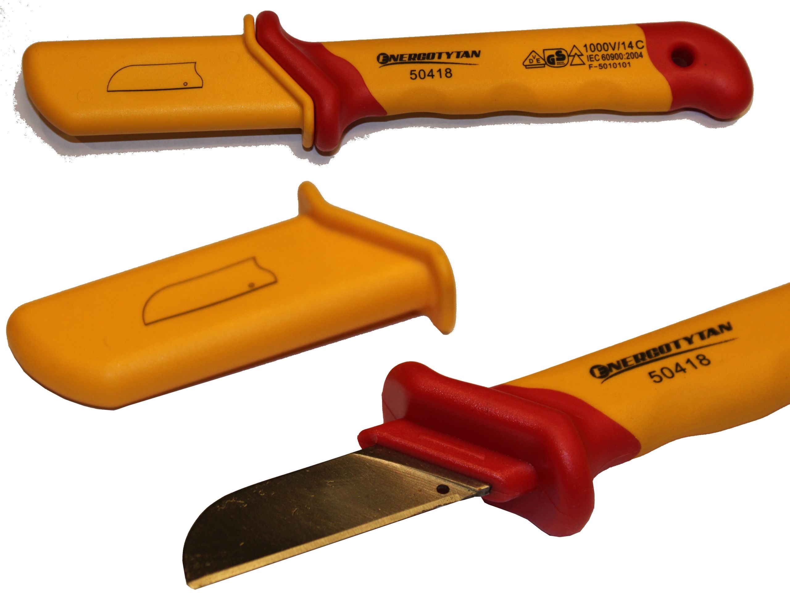 Nóż Monterski Ściągacz Izolacji Kabli Przewodów 1K