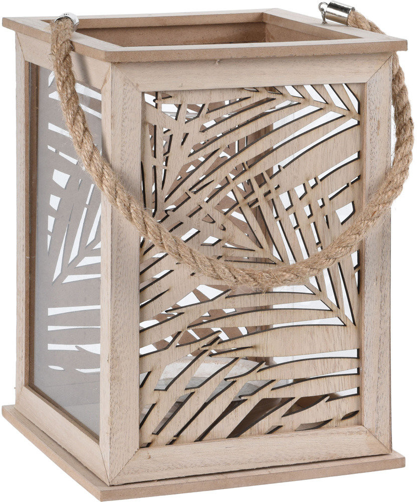 Home Styling Collection Lampion Leaf Designe, 18x18x26 cm