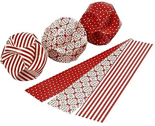 Star School Supplies Click ornaments Copenhagen 25133 firmy VIVI gade  paski papierowe do majsterkowania dekoracja na Boże Narodzenie i ozdoby choinkowe. 3,5 x 8,8 cm, śr.: 5 cm, 9 zestawów. 25133