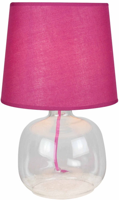 Spotlight Stojąca Lampa stołowa MANDY 7081115 abażurowa LAMPKA nocna IP20 Różowy