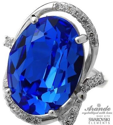 Swarovski Arande przepiękny pierścionek SAPPHIRE R9-21 4112983982