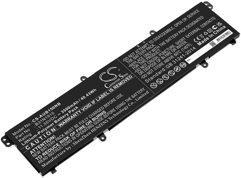 Cameron Sino Asus Expertbook B1500C B31N1915 3500mAh 40.43Wh Li-Polymer 11.55V