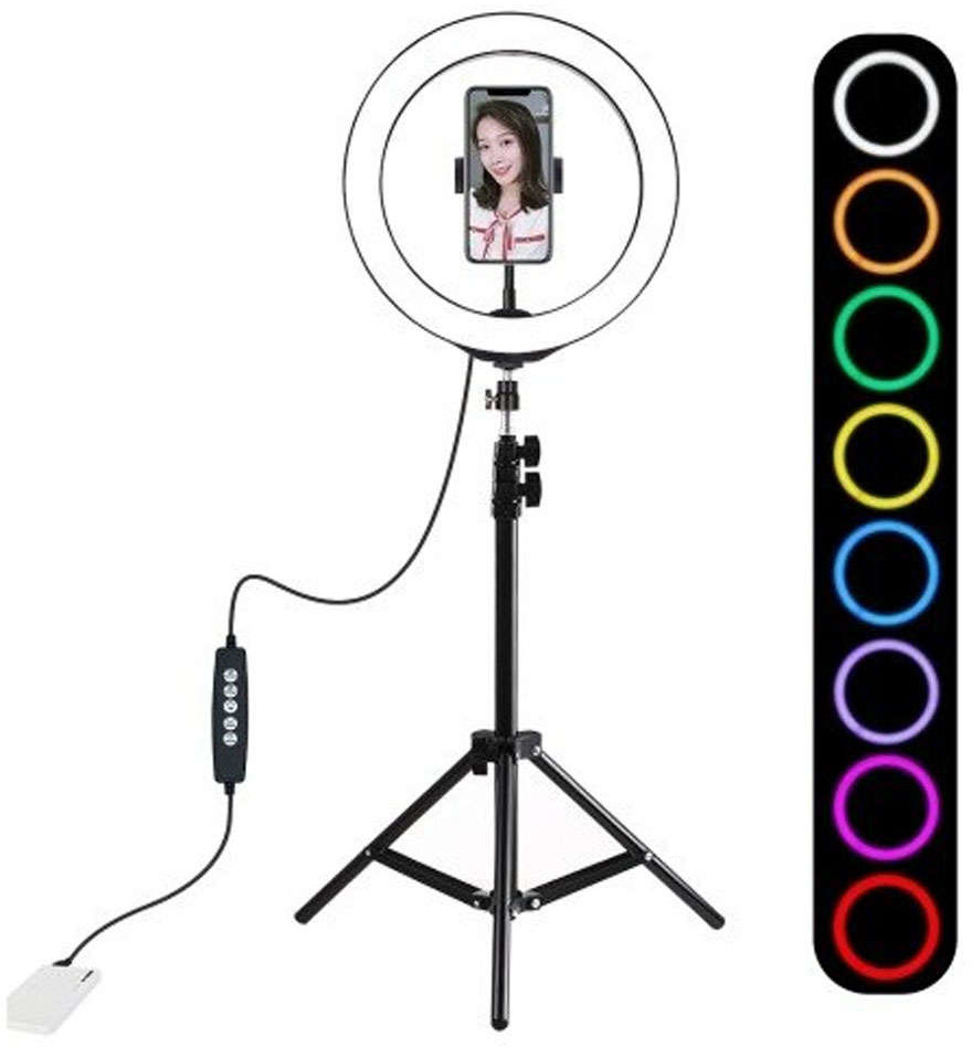 Puluz Puluz Statyw 1.1 m z oświetleniem RGBW LED 26cm vlog stream smartfon PKT3044 PKT3044