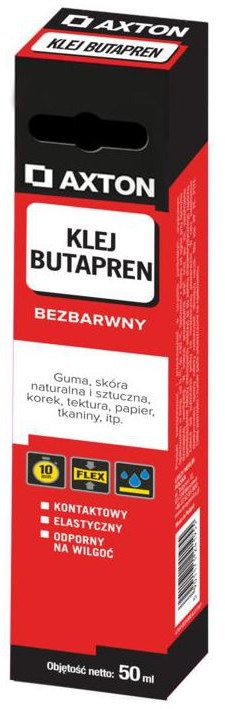 Tytan AXTON kontaktowy BUTAPREN bezbarwny 50 ml AXTON