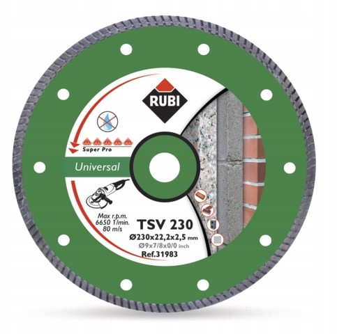 RUBI Tarcza Diamentowa Tsv 230 Pro Beton Turbo