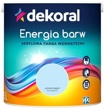 Dekoral Farba wewnętrzna ENERGIA BARW 2,5 l Lodowy Błękit