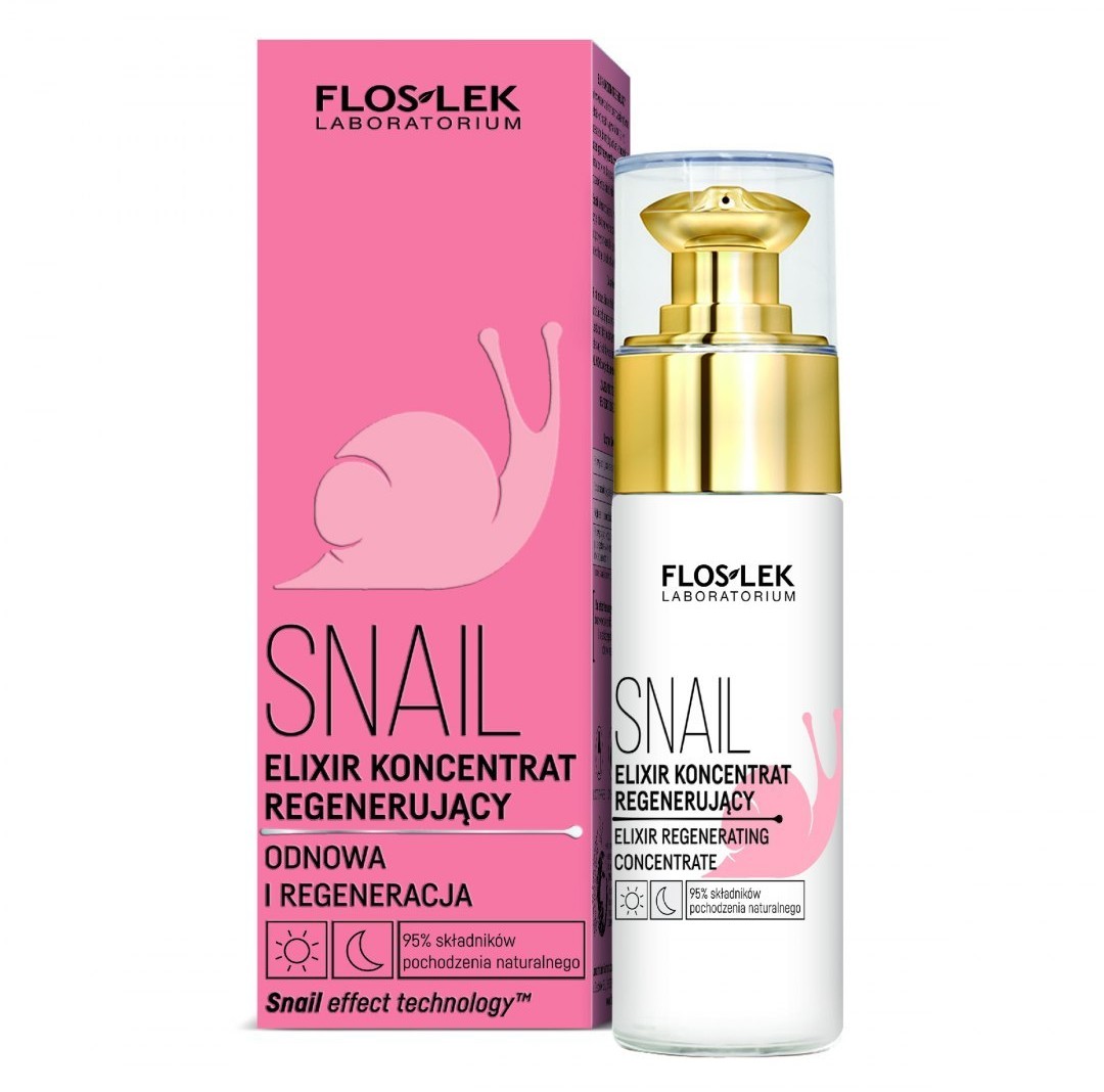 Flos-Lek Floslek Snail Elixir - Koncentrat regenerujący na dzień i noc 30ml 129504