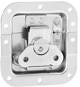 Adam Hall 17293 SP - Zamek motylkowy, średni, sprężynowy, częściowo zagięty, głębokość: 14 mm, z oczkiem 17293SP