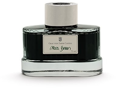Faber Castell Graf von tusz w butelce Carbon, czarny, zielony (moosgrün) 141004
