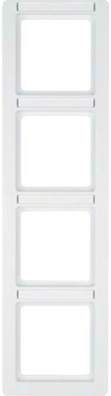 Hager Polo sp. z o.o. Ramka 4-krotna pionowa z polem opisowym śnieżnobiały aksamit Q.1 10146019