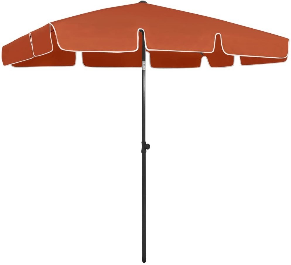vidaXL Parasol plażowy, terakota, 200x125 cm 314732