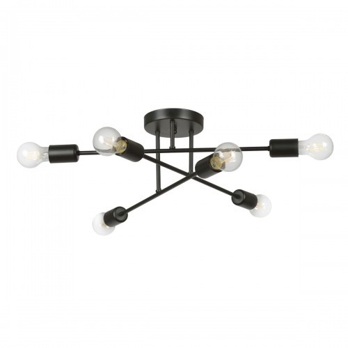 Emibig Veken lampa sufitowa 6-punktowa czarna 899/6B 899/6B