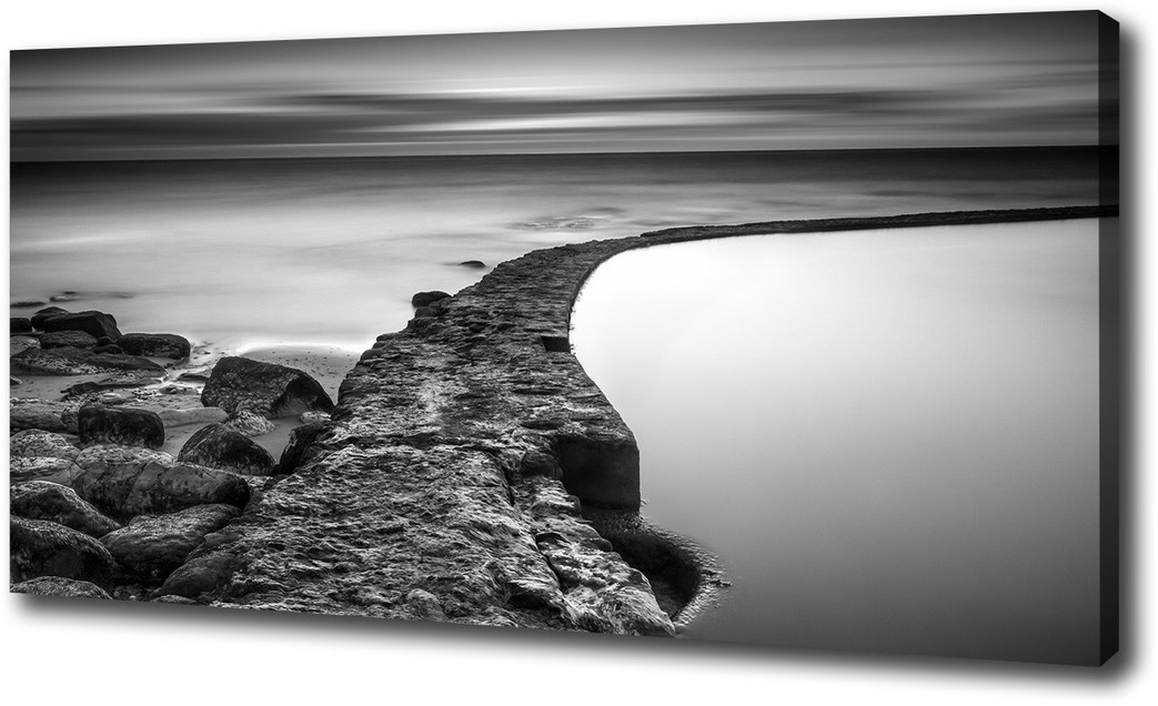 Foto obraz na płótnie Kamienista plaża