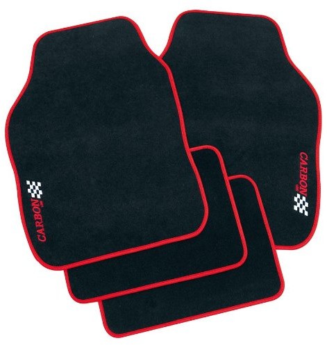 PETEX Petex 11380012 dywaniki samochodowe, 4 części, czerwone 11380012