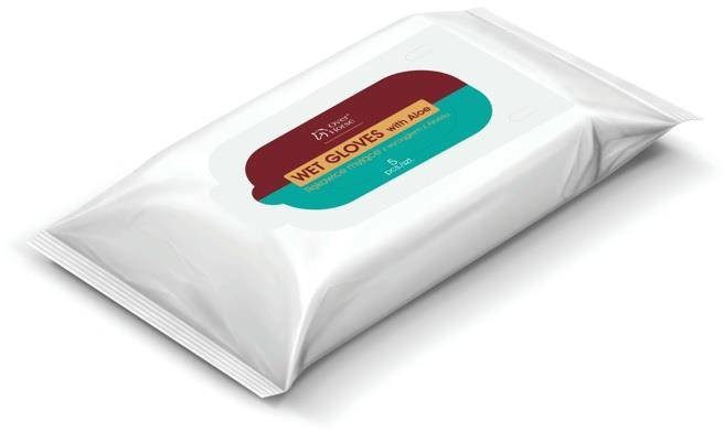 OVER HORSE Wet Gloves with Aloe 5szt Praktyczne nawilżane rękawice do wszechstronnego użycia