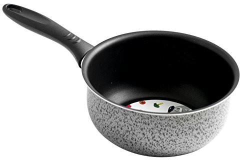 Home Salt peper rondel z uchwytem,   powłoką zapobiegającą przywieraniu, 16 cm, aluminium, czarny/szary 8003512650079