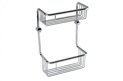 Bemeta CYTRO półeczka wisząca pod prysznic podwójna 22 x 23 cm chrom połysk 146208182 146208182