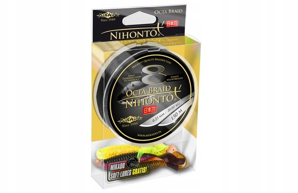 Mikado Nihonto Octa Braid 0.12mm 150m Czarna