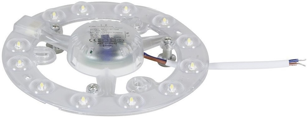 Candellux Panel LED 12W 4000K 13cm biały neutralny do plafonu Merc01 2170425 2170425