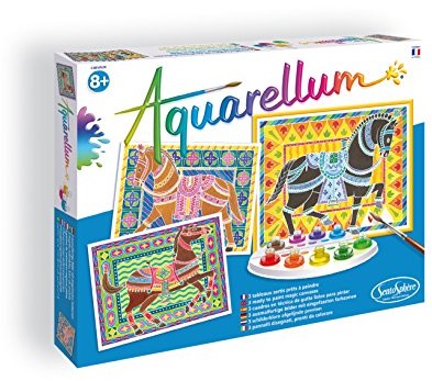 Sentosphere SentoSphere 3906090  aquarellum koni, zestaw do malowania 3 ausmal obrazy FBA_3906090