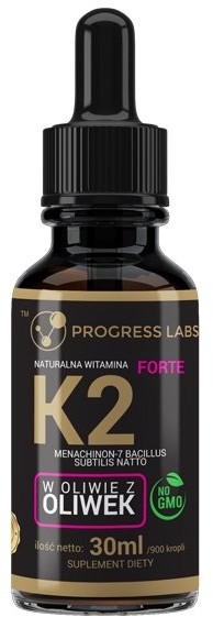 Progress Labs Witamina K2 PROGRESS LABS MK-7 Forte, 30 ml