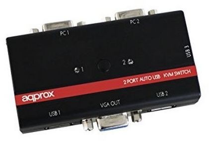 Approx Wkrótce KVMUsb2PA2 KVM Switch KVM 2p Usb+Audio C/In S0203133