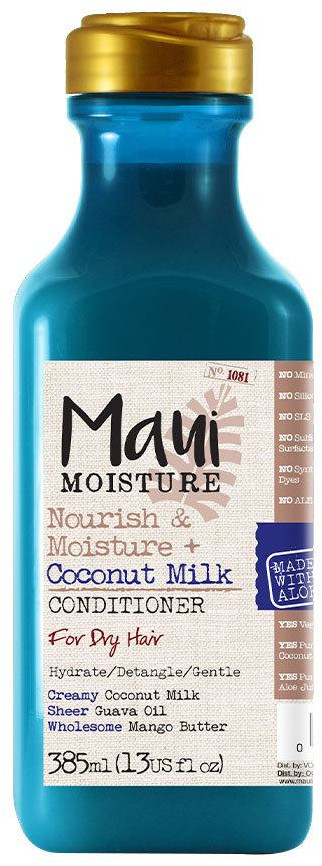 Maui Moisture Maui Moisture Nourish & Moisture + Coconut Milk Conditioner odżywka do włosów suchych z mleczkiem kokosowym 385ml primavera-022796170521