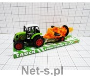 Gazelo Traktor z maszyną rolniczą pod kloszem