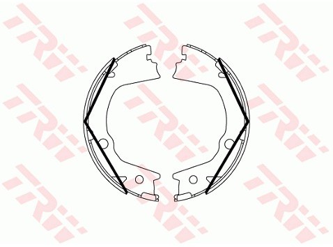 TRW Zesatw szczęk hamulcowych, hamulec postojowy GS8859