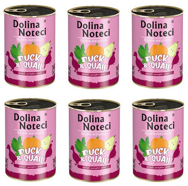 Dolina Noteci Premium SuperFood kaczka z przepiórką 400 g x 6 szt