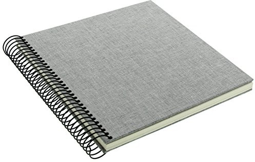 Goldbuch Linum album na zdjęcia zbindowany spiralą, 20 x 20 cm, 40 stron przekładanym pergaminem, szary, 20 x 20 cm 12 919