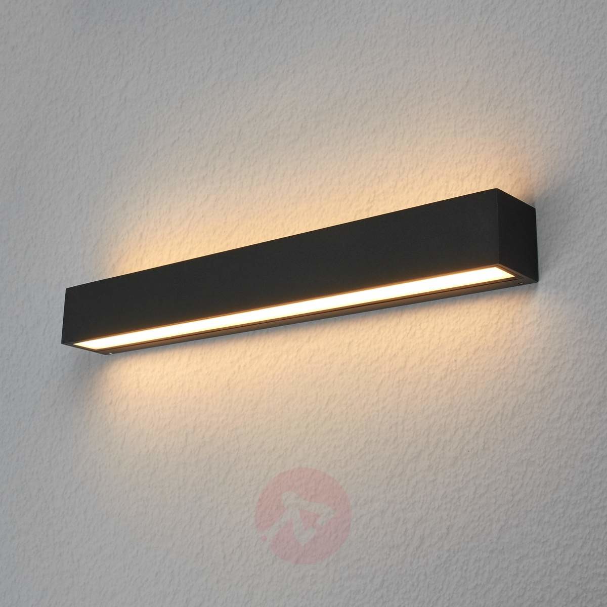 Lampenwelt Prostokątna lampa zewnętrzna LED TUANA