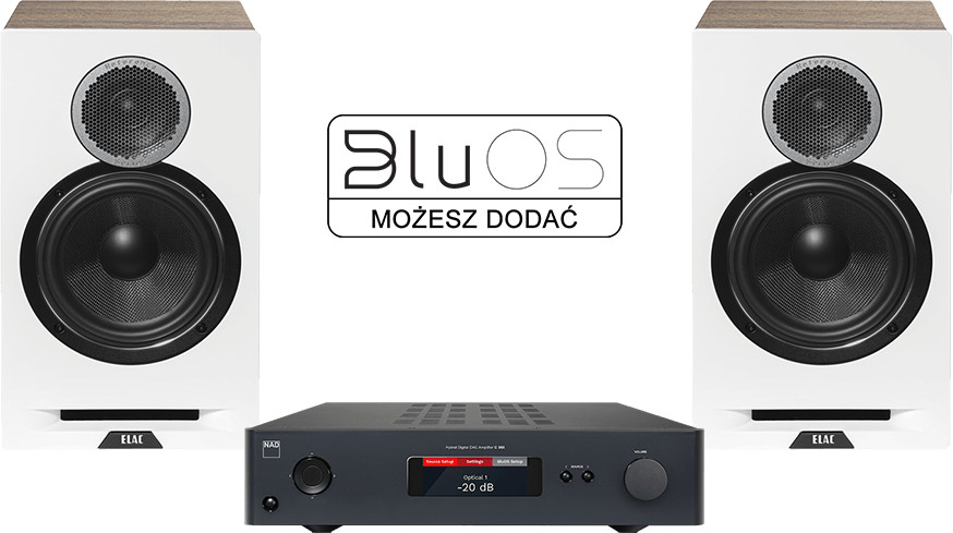 NAD C368 + ELAC Debut Reference B6 Biały