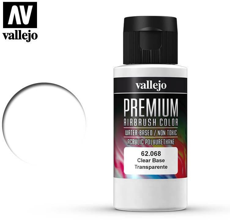 Vallejo Premium Color 068-60 ml. Clear Base, przeźroczysty podkład Vallejo 62068