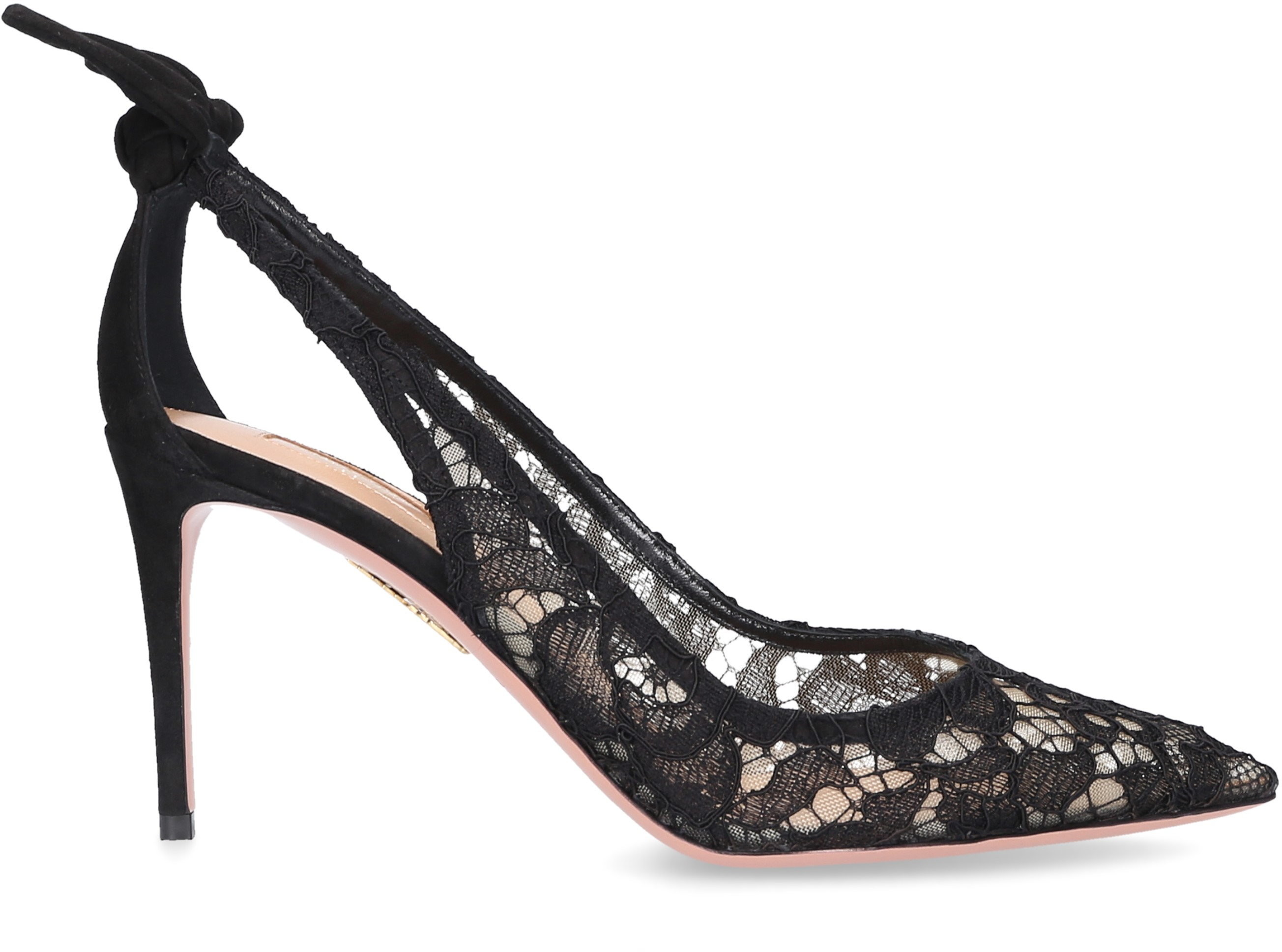Aquazzura Aquazzura Czółenka BOW TIE zamsz