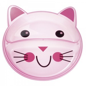 Canpol babies Canpol Talerz z podziałką Zwierzątka 74/005 : Kolor - Różowy