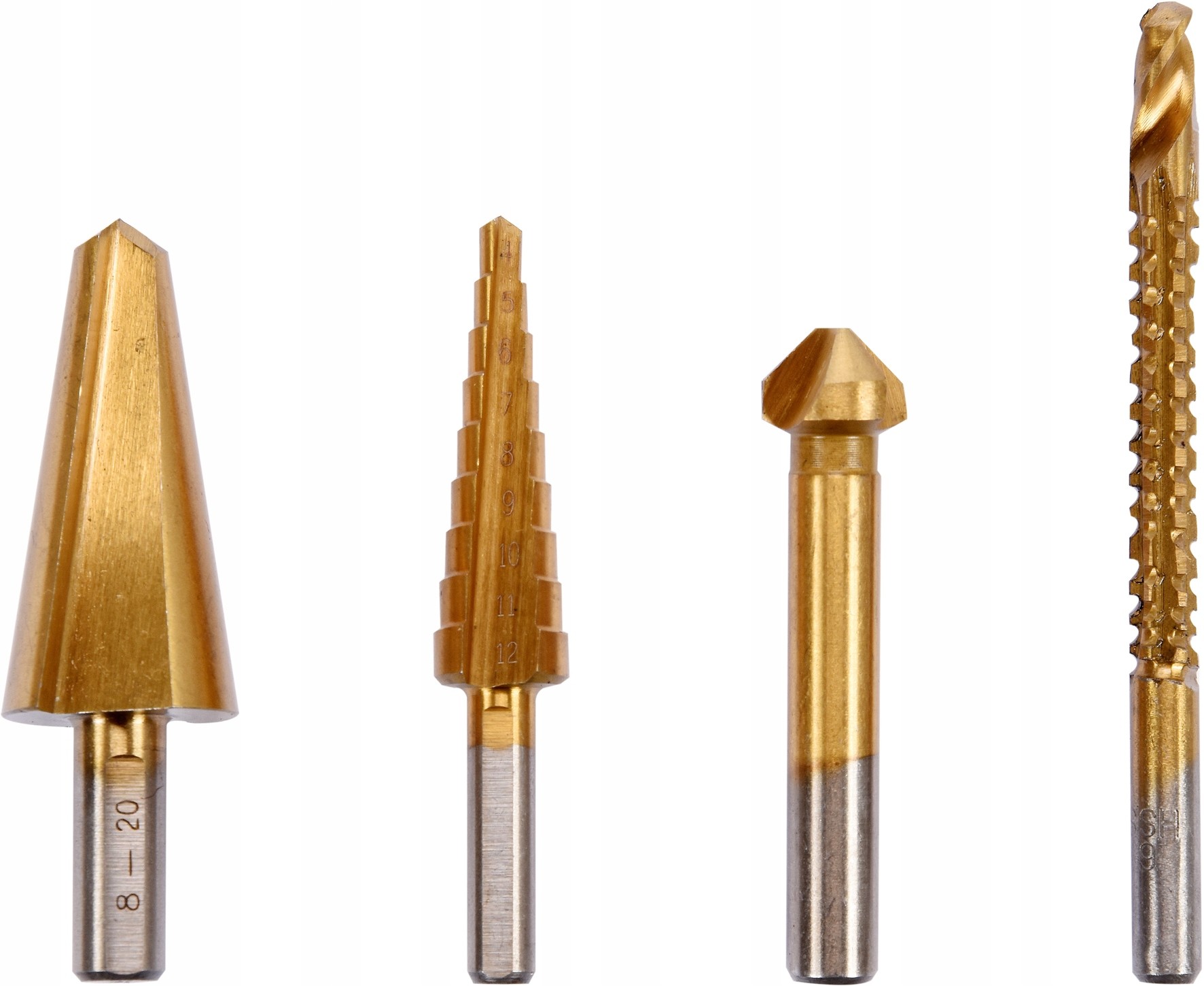 Zestaw wierteł uniwersalnych do metalu Tytanowe