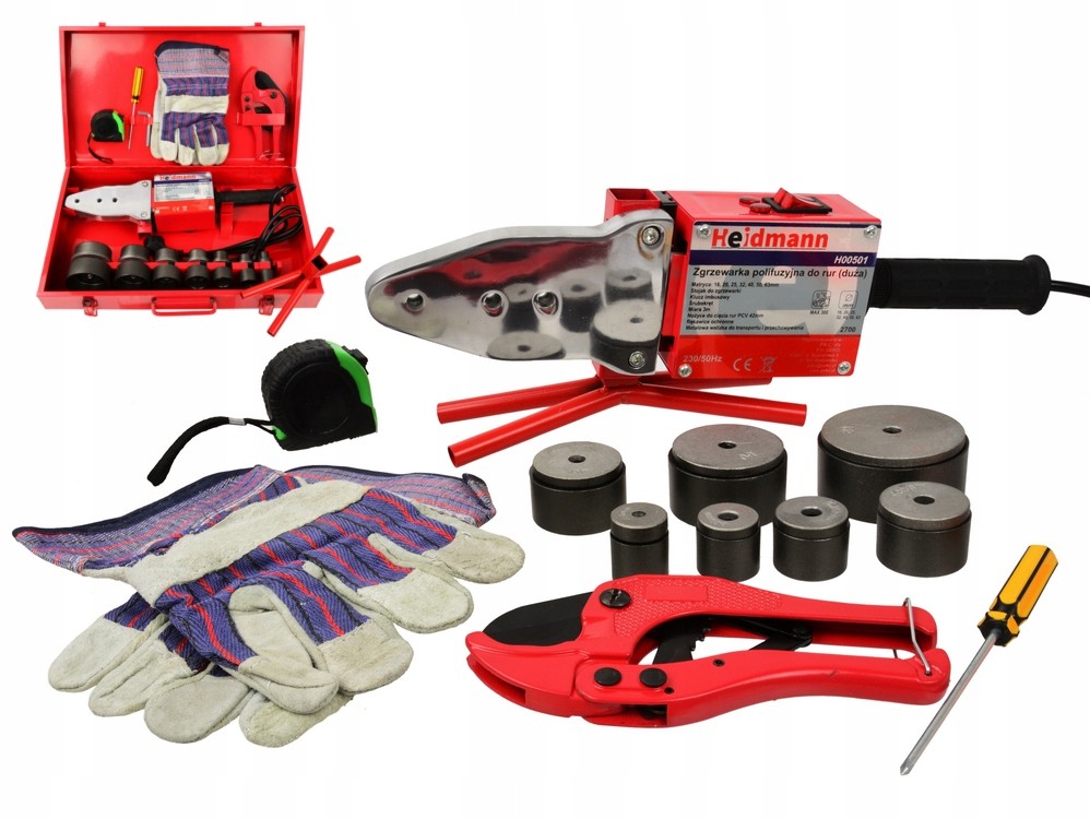Zgrzewarka Do Zgrzewania Rur Pp Pcv 2700W Zestaw