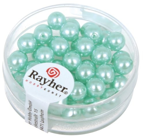 Rayher 14401404  renesansowe szklane perły, 6 MM  ¸, puszka 45 sztuki 14-401-404