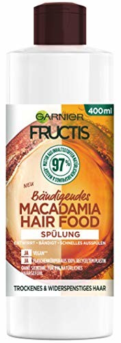 Garnier Fructis Hair Food odżywka do włosów, utrwalająca makadamia, wegańska formuła, do suchych, niełamliwych włosów, 400 ml C6523000