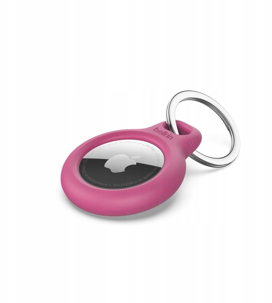 Belkin Secure AirTag Holder with Keyring - Pink
