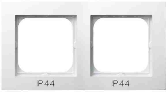 LEDart 2-krotna do łączników IP-44, Ospel As RH-2G/00, kolor biały