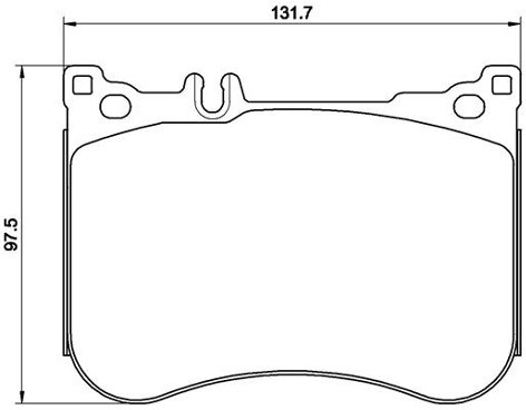 BREMBO Zestaw klocków hamulcowych, hamulce tarczowe P 50 114