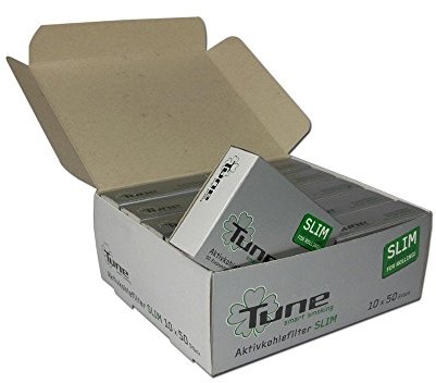 actiTube actitube Slim filtr z węglem aktywnym 10 X 50 sztuk  Charcoal Filters 17125