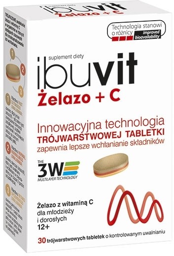Polpharma Ibuvit Żelazo + C x30 tabletek