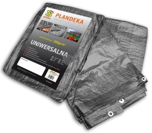 Bradas Plandeka okryciowa szara 3x4m (200g) PLG2003/4