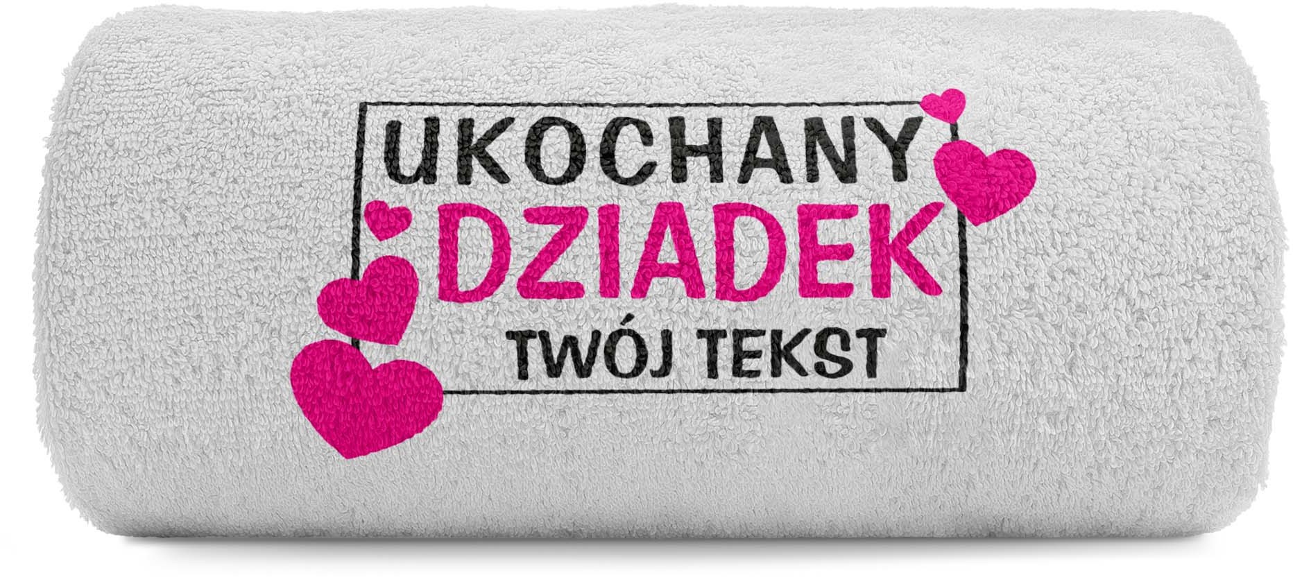 pat15.net Ręcznik na dzień Dziadka haft Ukochany Dziadek 100x50 701